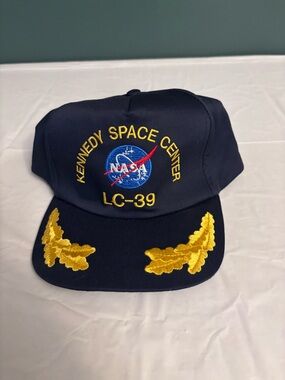 Vintage NASA Kennedy Space Center LC-39 Embroidered Navy Cap